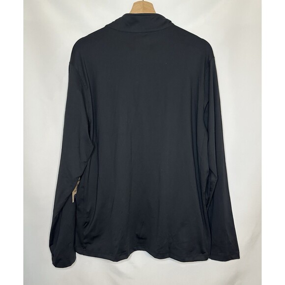 CHUBBIES Obsidian Black Yellow Quarter Zip Pullover Movementum Men's LARGE *NEW* - Picture 4 of 10